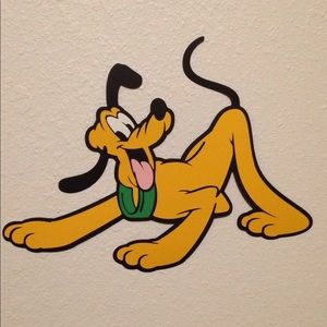 PLUTO Dog K9 Paper Cricut Cutout Wall Decoration